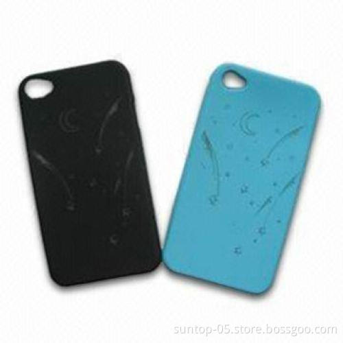 Cases for iPhone 4, Made of Glowing Silicone Material with Anti-slip Effect, Smooth and Elastic